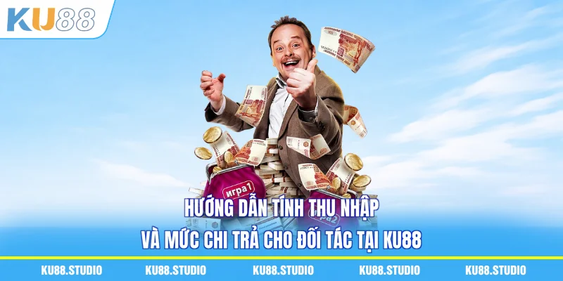 Hướng dẫn tính thu nhập và mức chi trả cho đối tác tại KU88